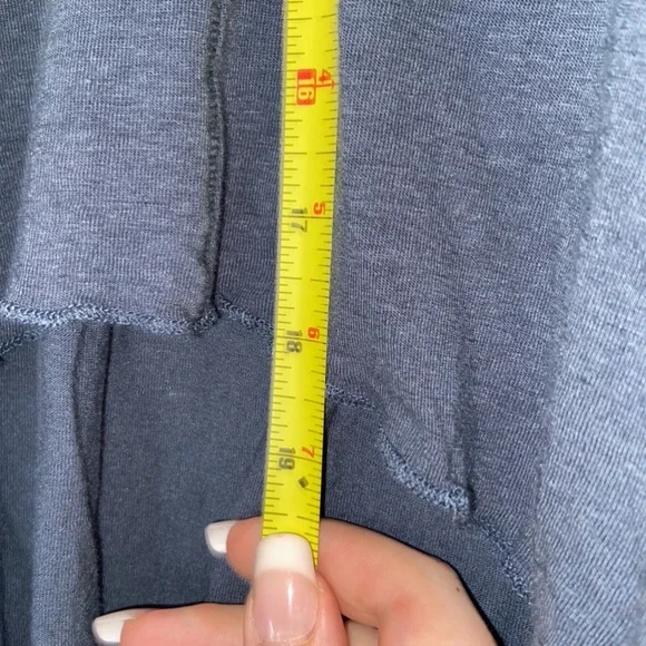 Free People Bittersweet Cold Shoulder Blue Top Size: Small - Picture 6 of 9